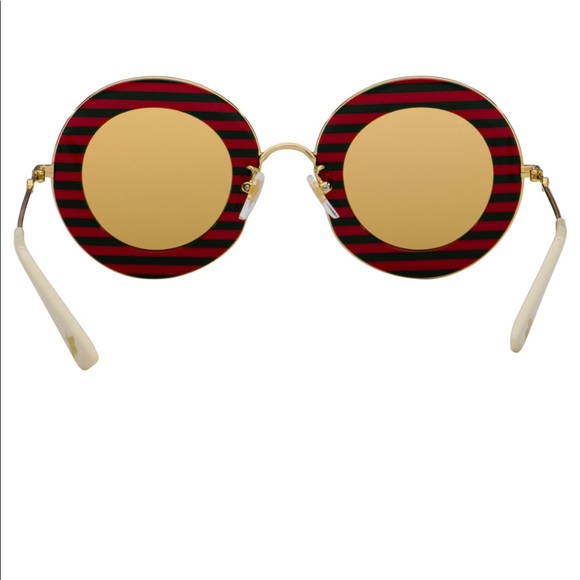 Gucci BRAND NEW HARD TO FIND! Gold green and red ( Gucci colors) round Unisex - Picture 10 of 17